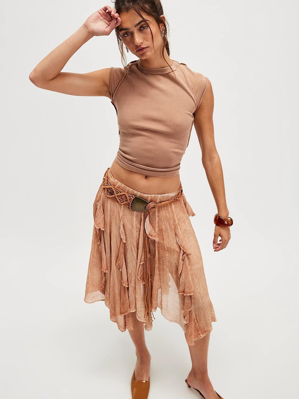 Free People Susanna Midi Skirt